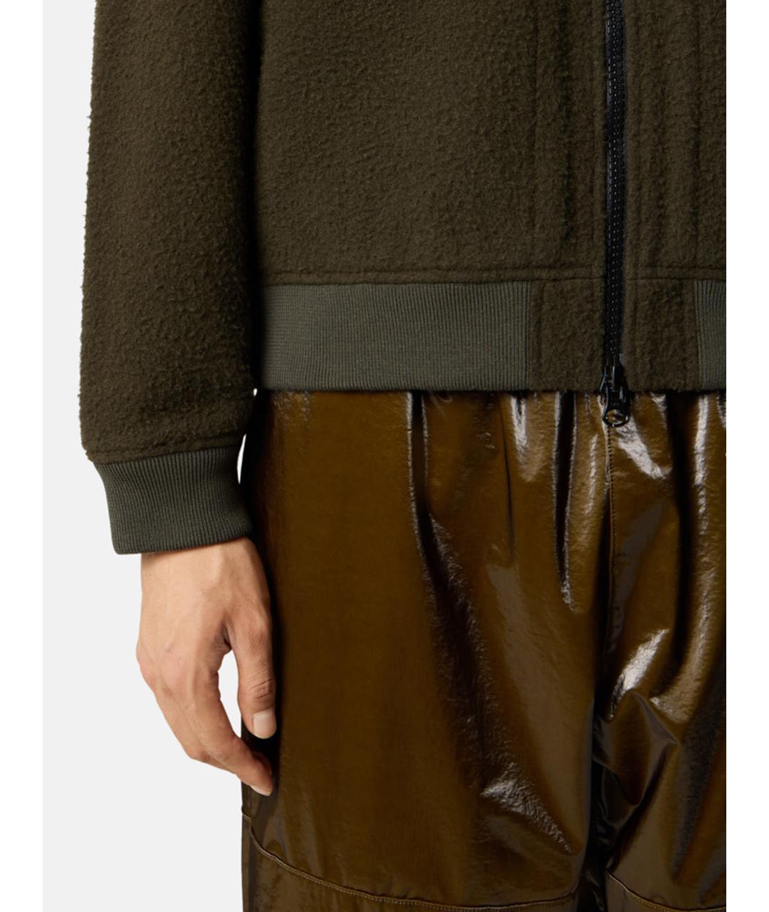 STONE ISLAND Зеленая шерстяная куртка, фото 5