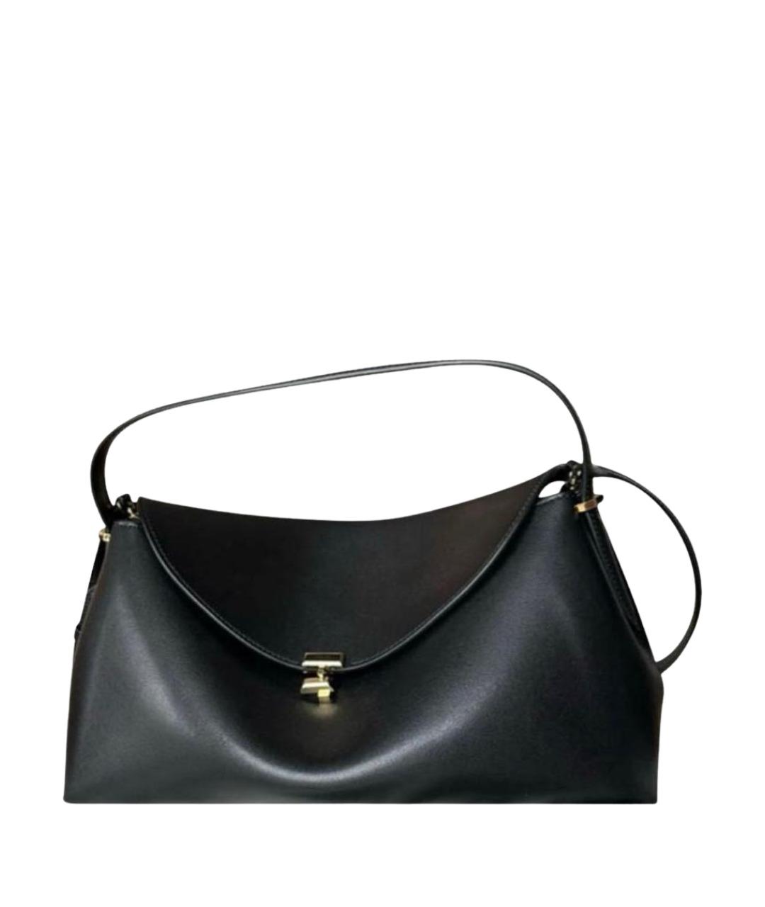 TOTEME Черная кожаная сумка с короткими ручками, фото 1