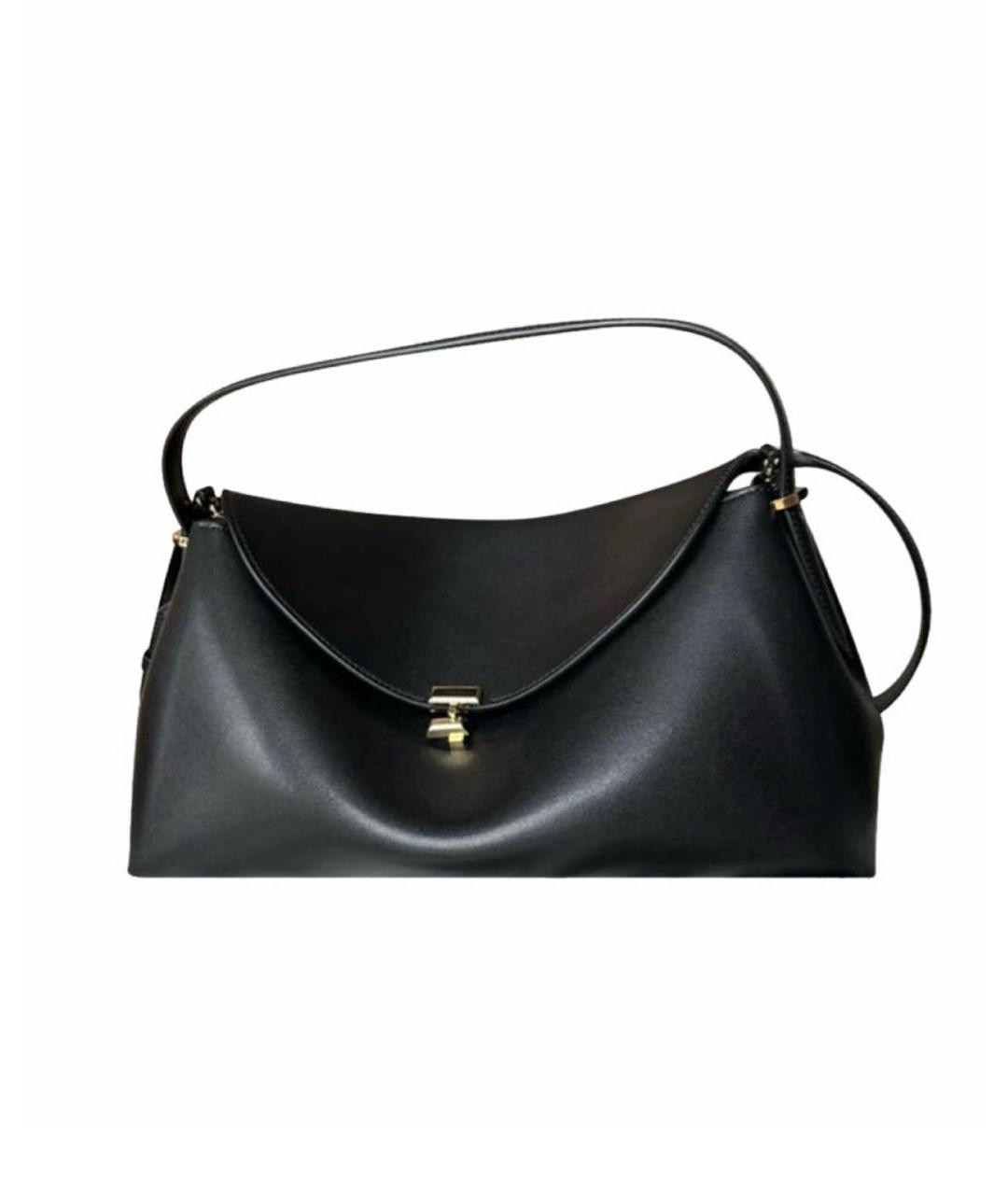 TOTEME Черная кожаная сумка с короткими ручками, фото 9