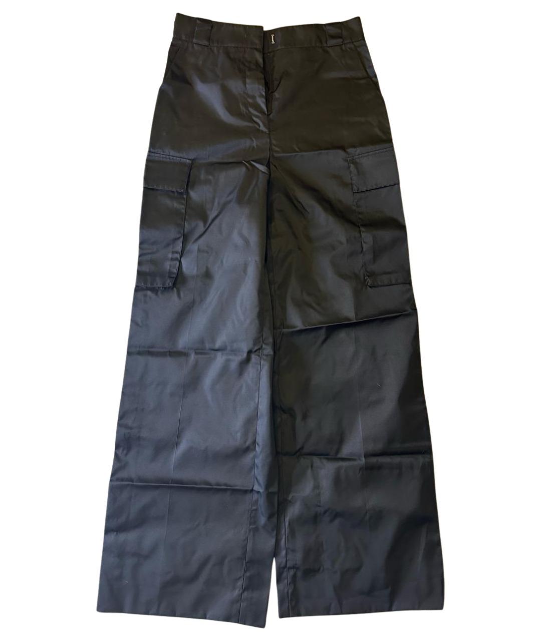 PRADA Черные брюки широкие, фото 1