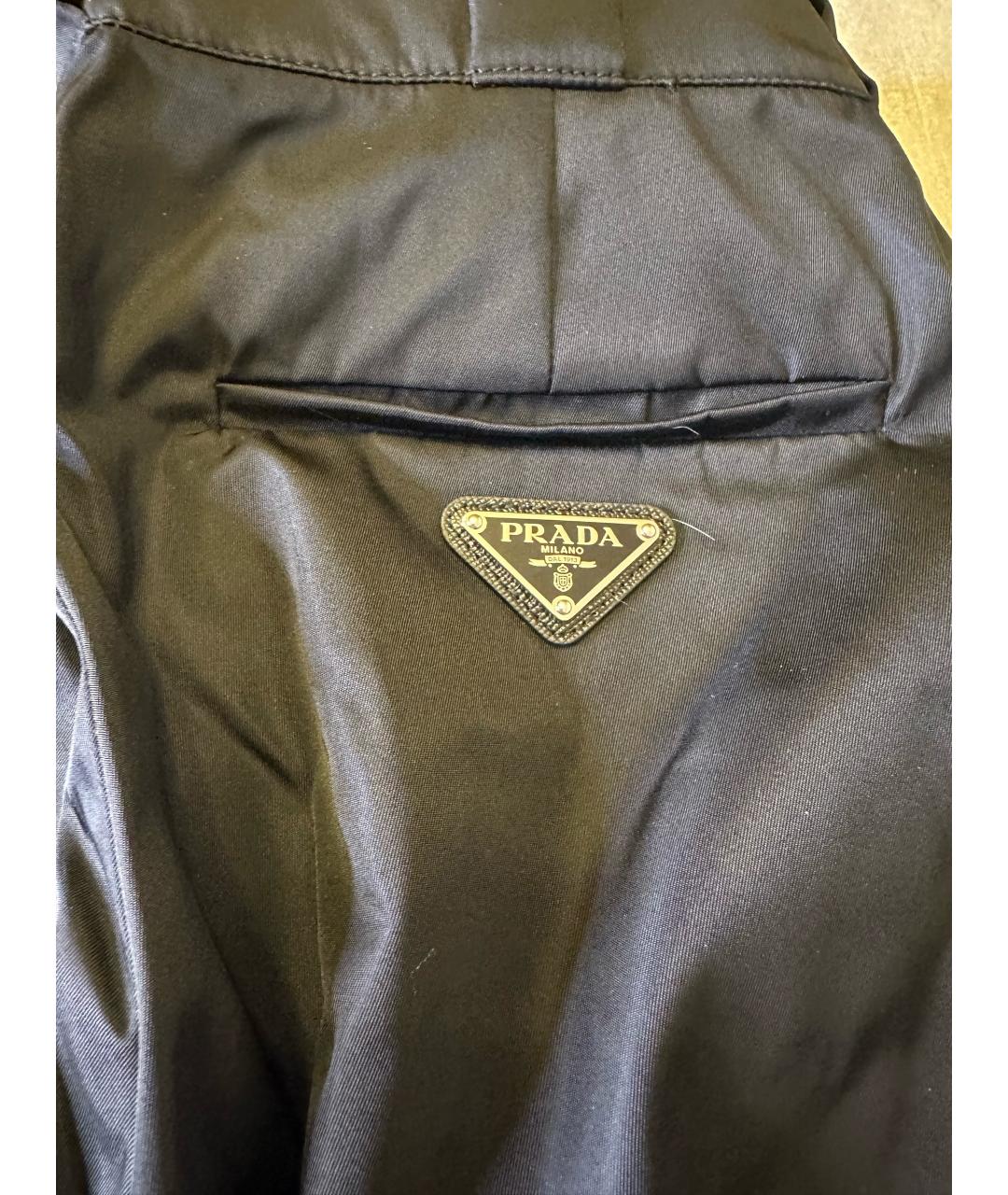 PRADA Черные брюки широкие, фото 2