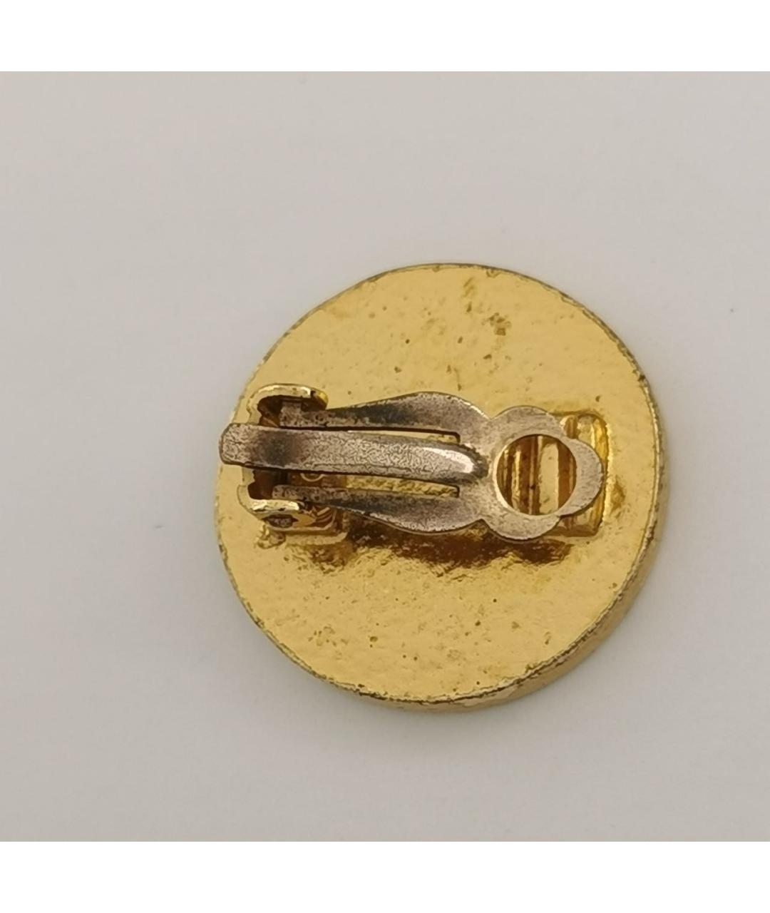 CHANEL Черные металлические клипсы, фото 6