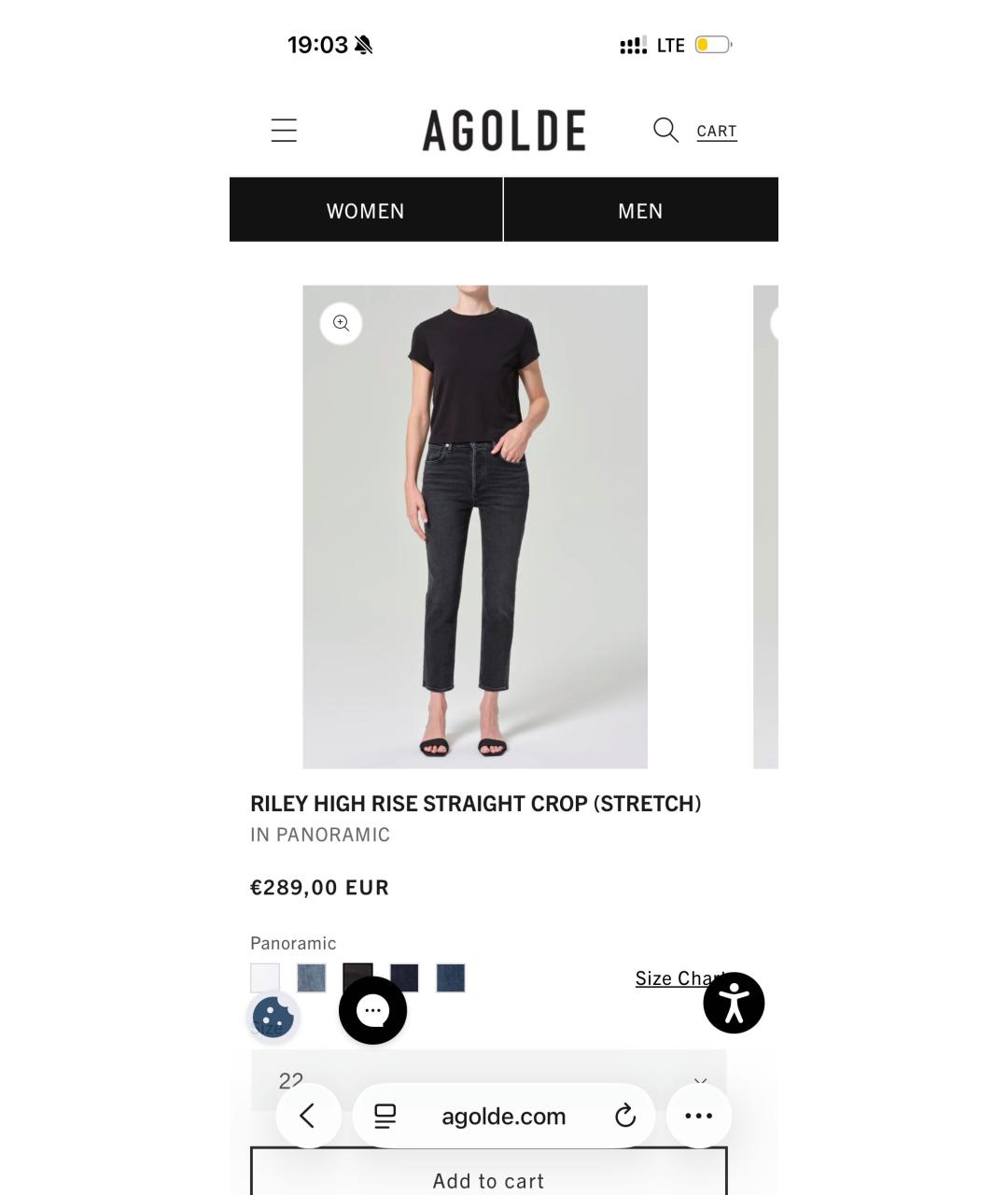 AGOLDE Черные хлопковые прямые джинсы, фото 5