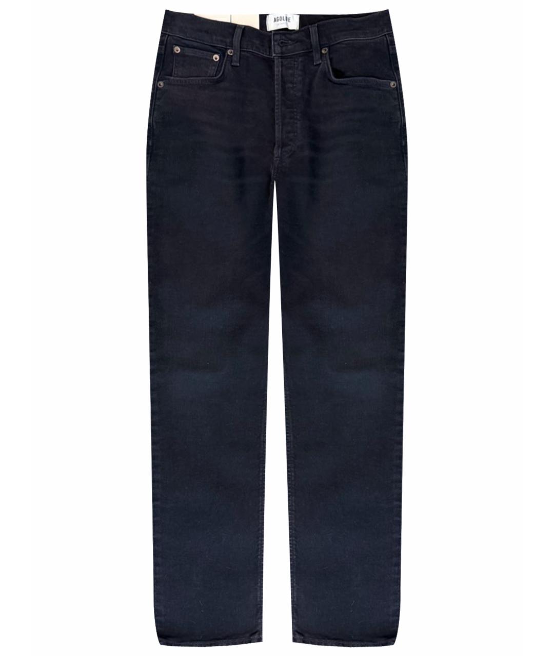 AGOLDE Черные хлопковые прямые джинсы, фото 1