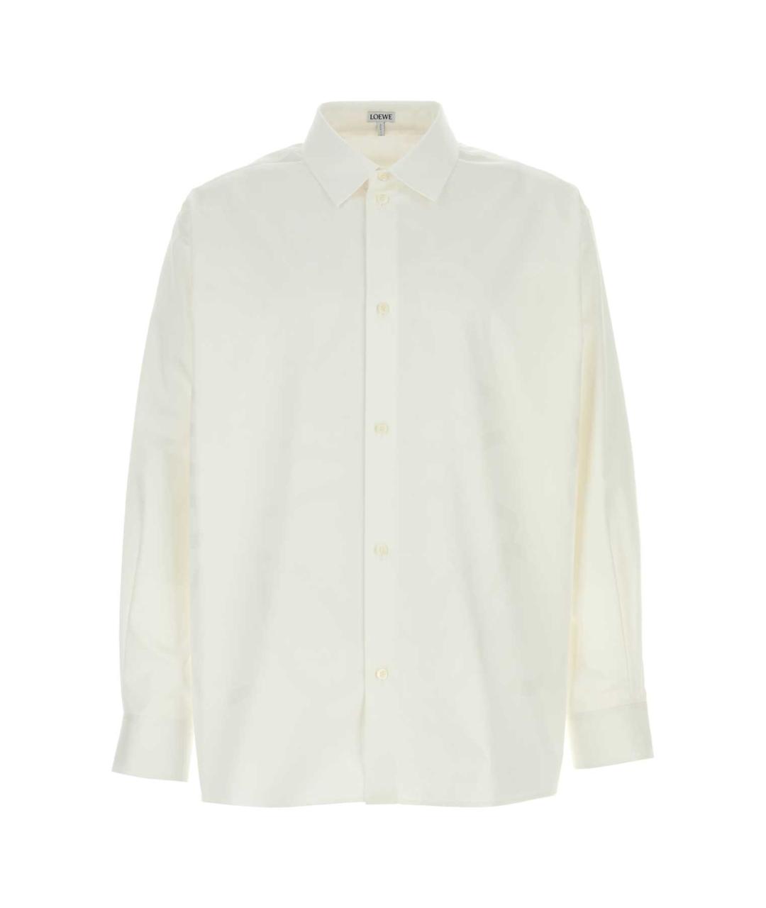 LOEWE Белая хлопковая кэжуал рубашка, фото 1