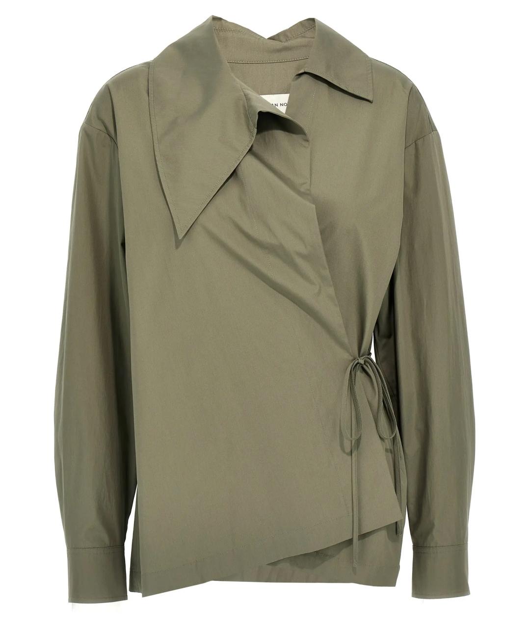 DRIES VAN NOTEN Зеленая вискозная блузы, фото 1