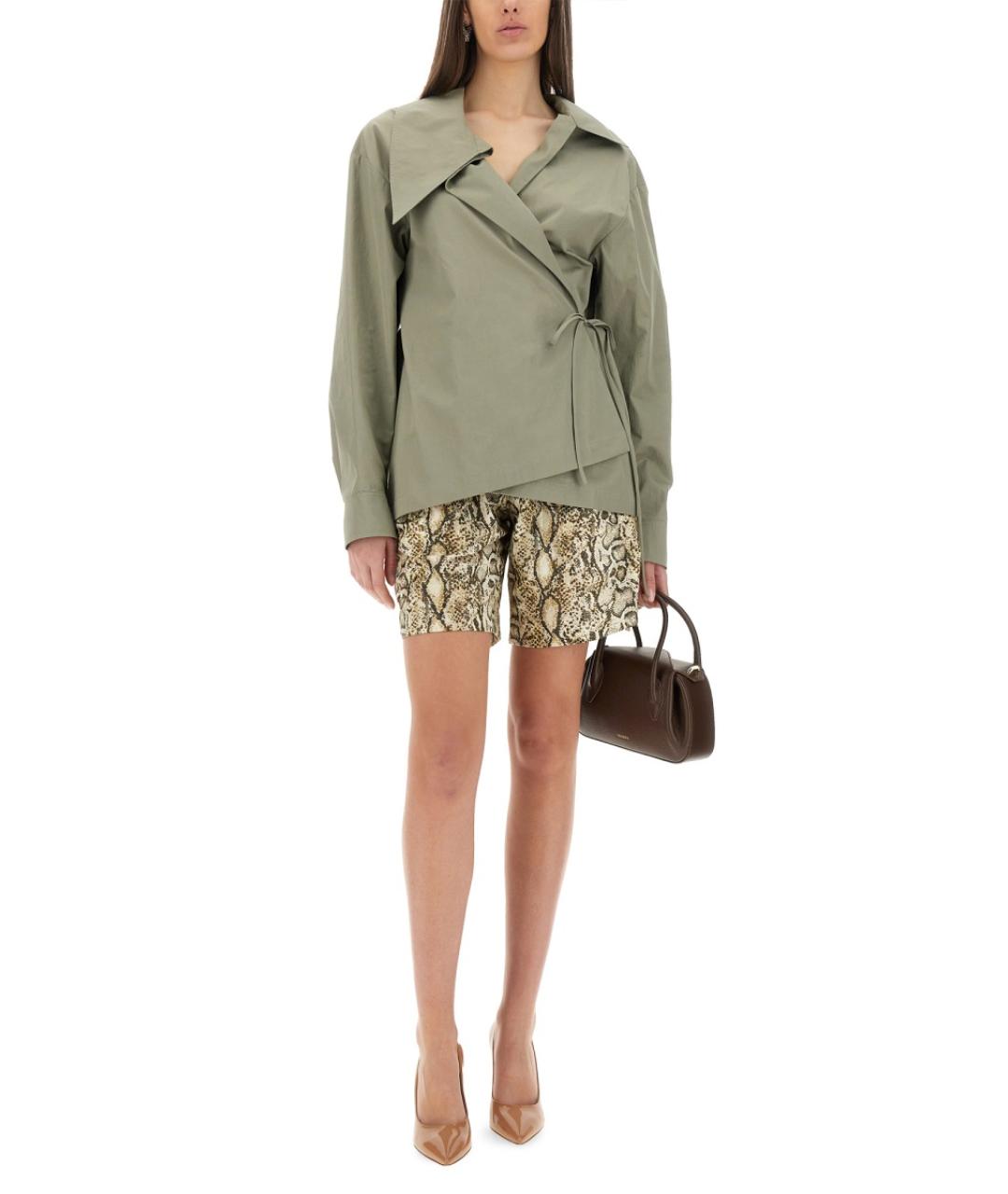 DRIES VAN NOTEN Зеленая вискозная блузы, фото 3