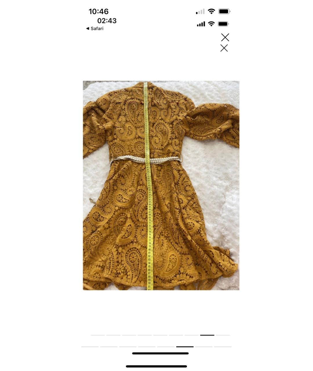 ZIMMERMANN Оранжевое хлопковое коктейльное платье, фото 4