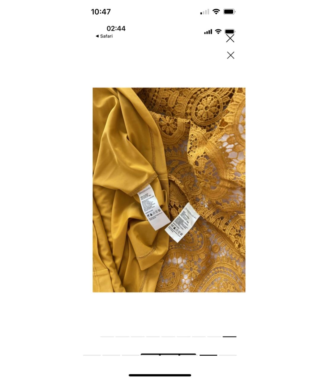 ZIMMERMANN Оранжевое хлопковое коктейльное платье, фото 6