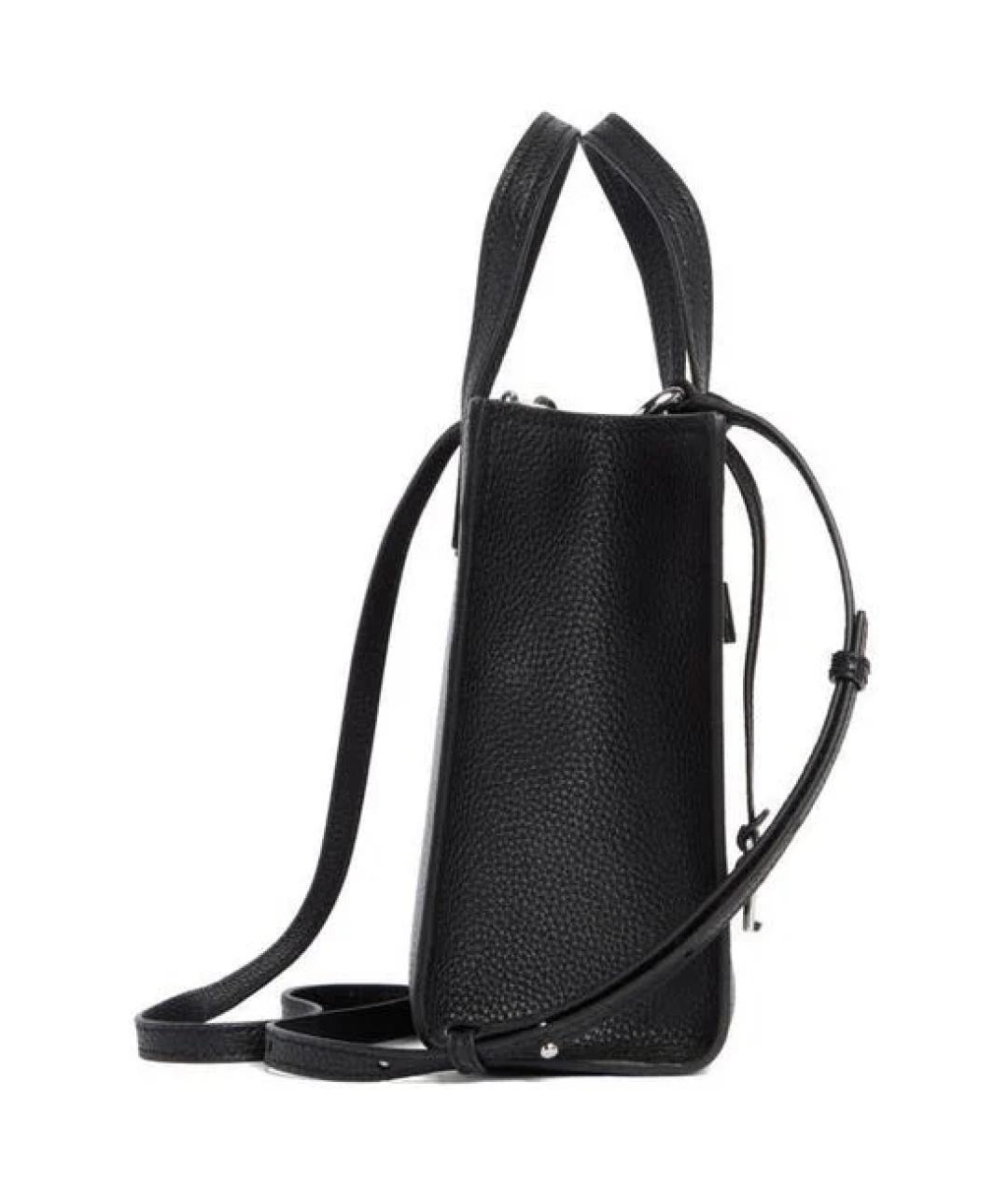 MARC JACOBS Черная кожаная сумка тоут, фото 2