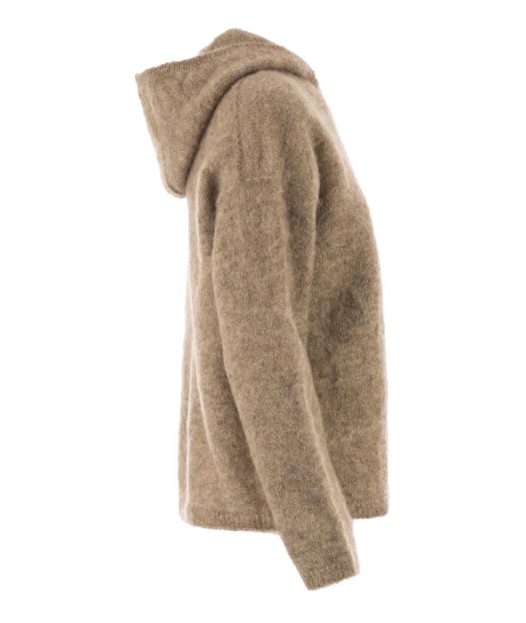 'S MAX MARA Бежевый шерстяной джемпер / свитер, фото 3