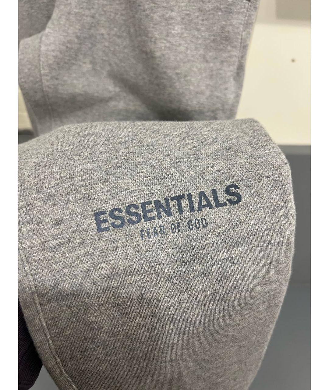 FEAR OF GOD ESSENTIALS Серые хлопковые повседневные брюки, фото 4