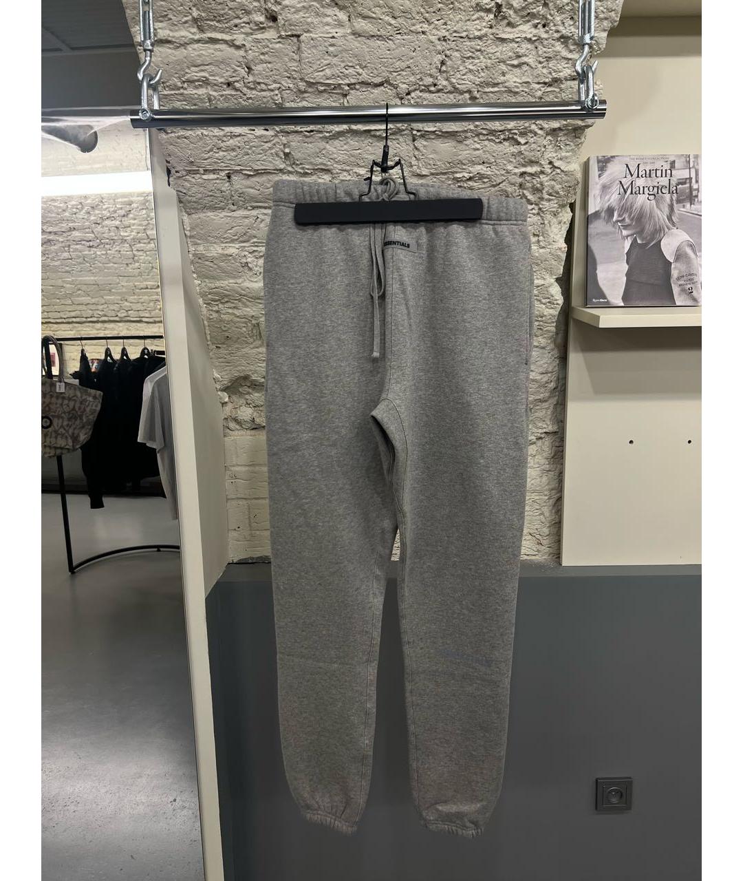 FEAR OF GOD ESSENTIALS Серые хлопковые повседневные брюки, фото 5