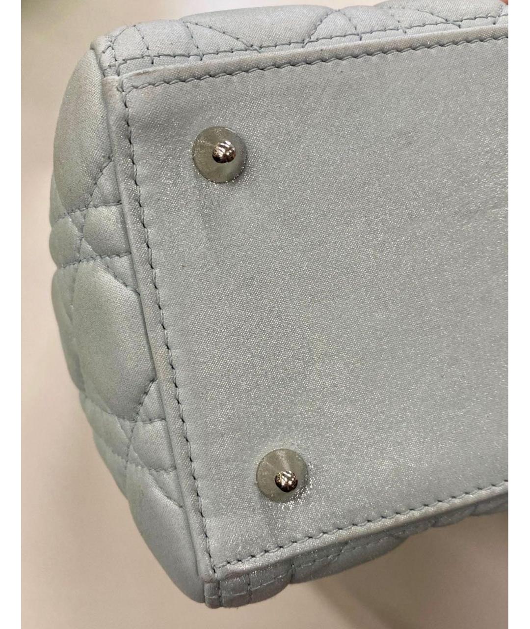 CHRISTIAN DIOR Белая кожаная сумка с короткими ручками, фото 8