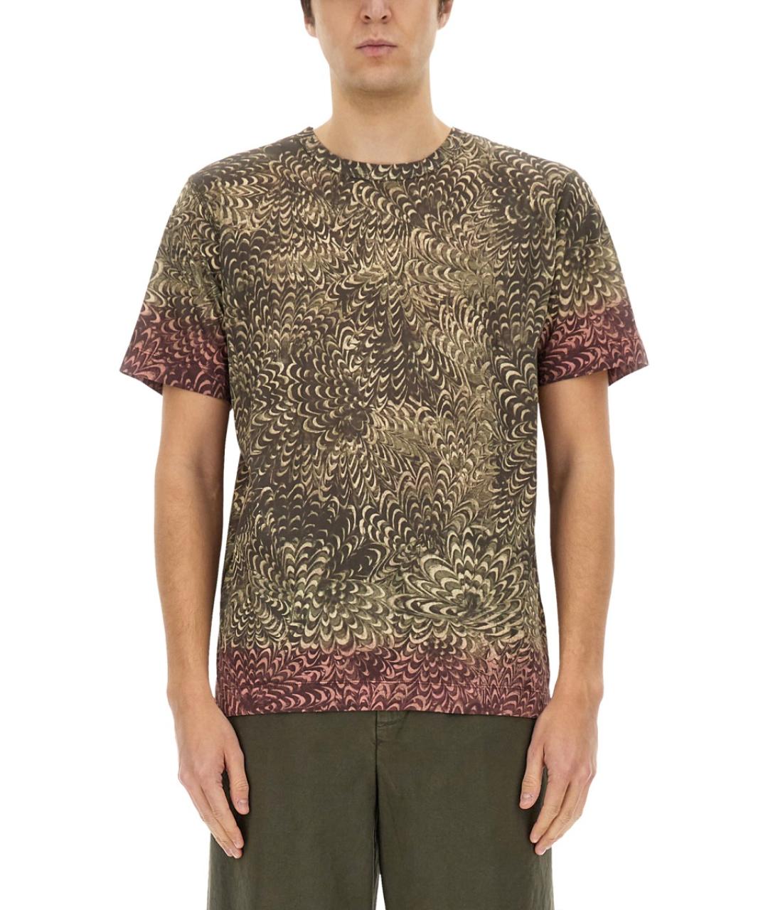 DRIES VAN NOTEN Мульти хлопковая футболка, фото 2