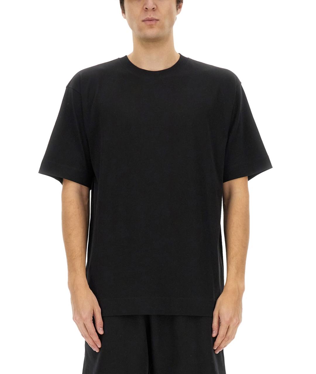DRIES VAN NOTEN Черная хлопковая футболка, фото 5