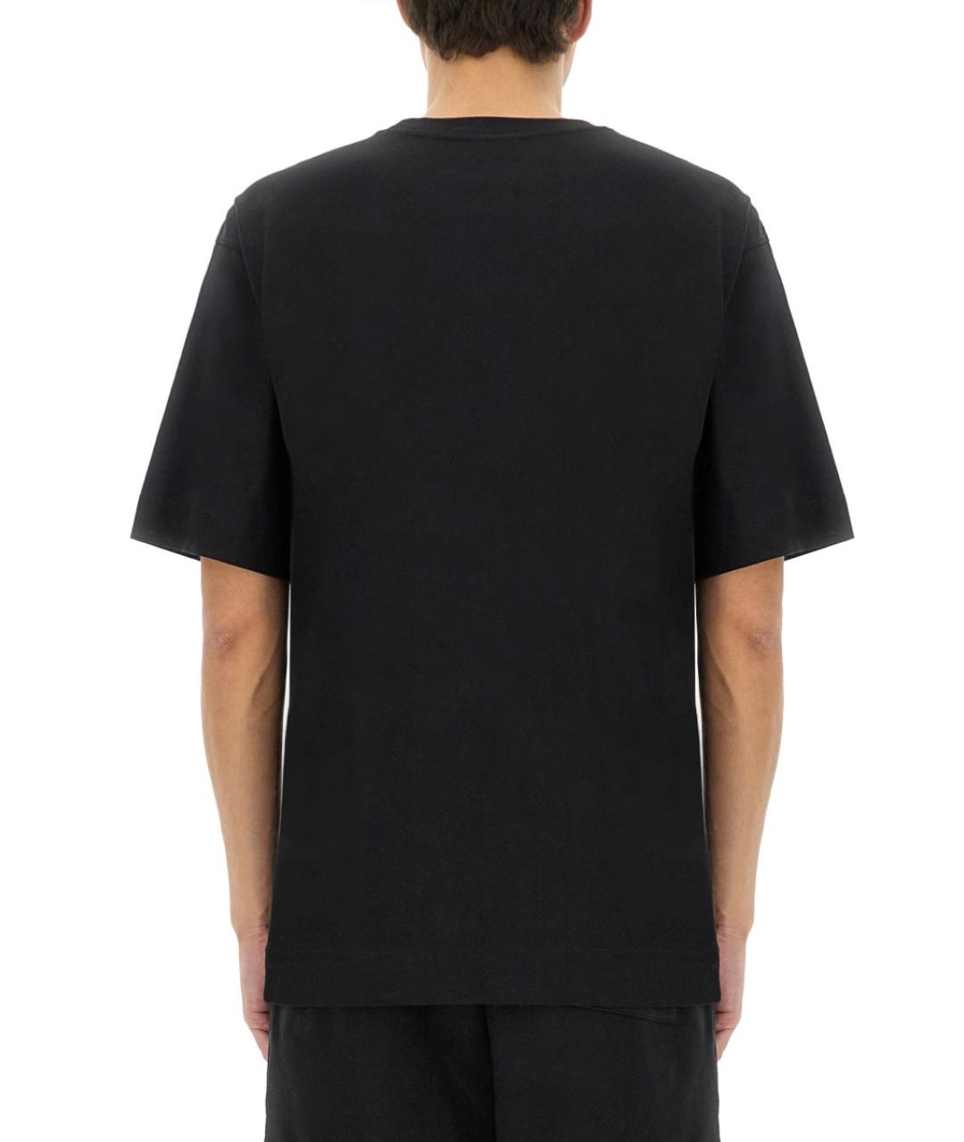 DRIES VAN NOTEN Черная хлопковая футболка, фото 3