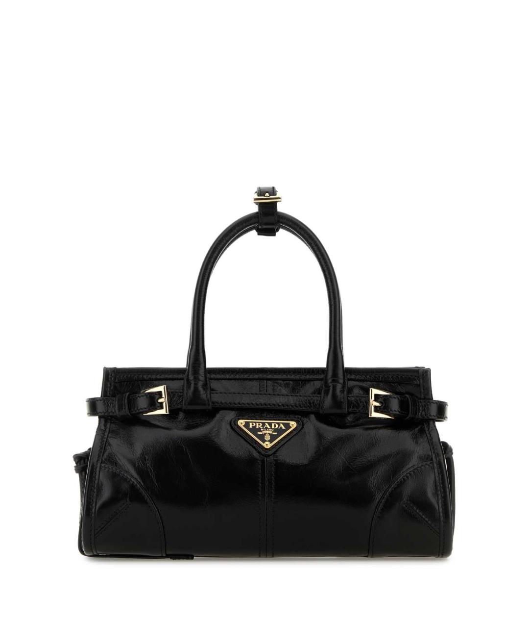 PRADA Черная кожаная сумка тоут, фото 1