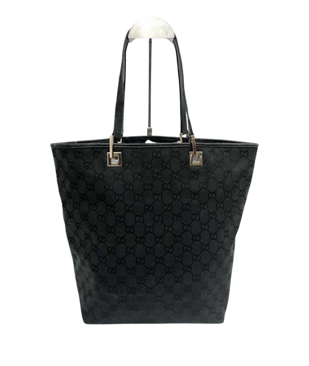 GUCCI Черная кожаная сумка с короткими ручками, фото 4