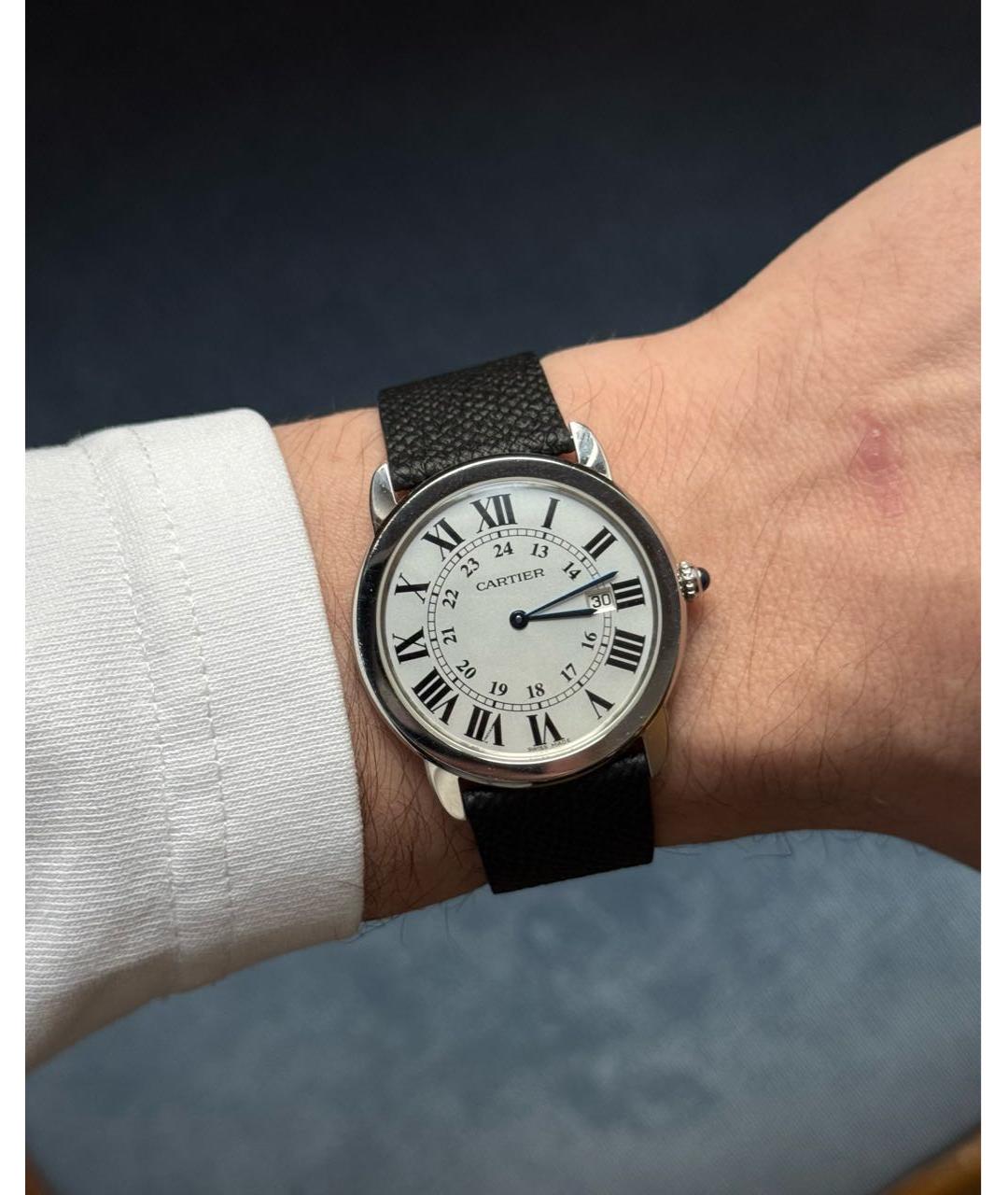CARTIER Серебряные металлические часы, фото 5