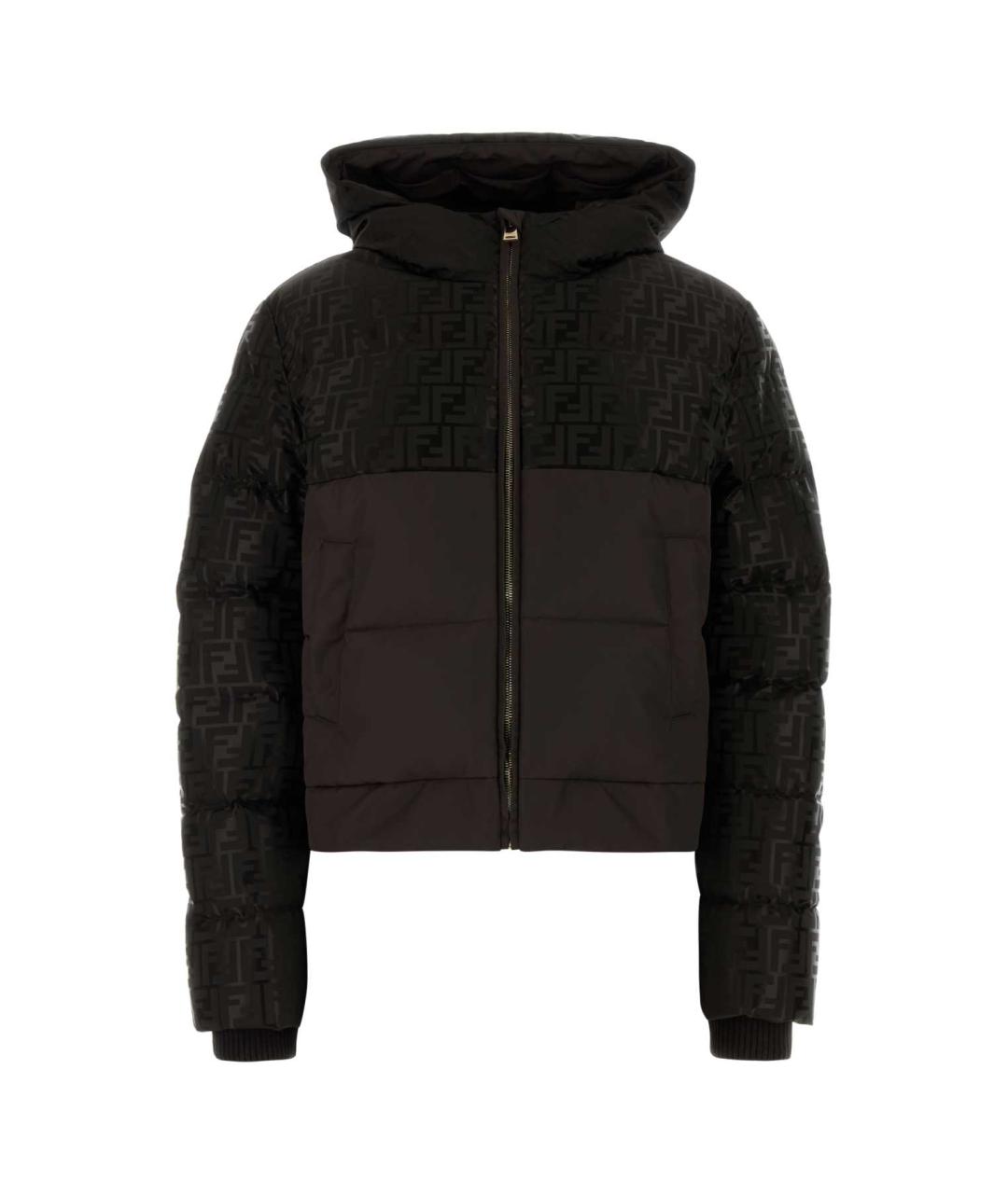 FENDI Коричневая полиамидовая куртка, фото 1