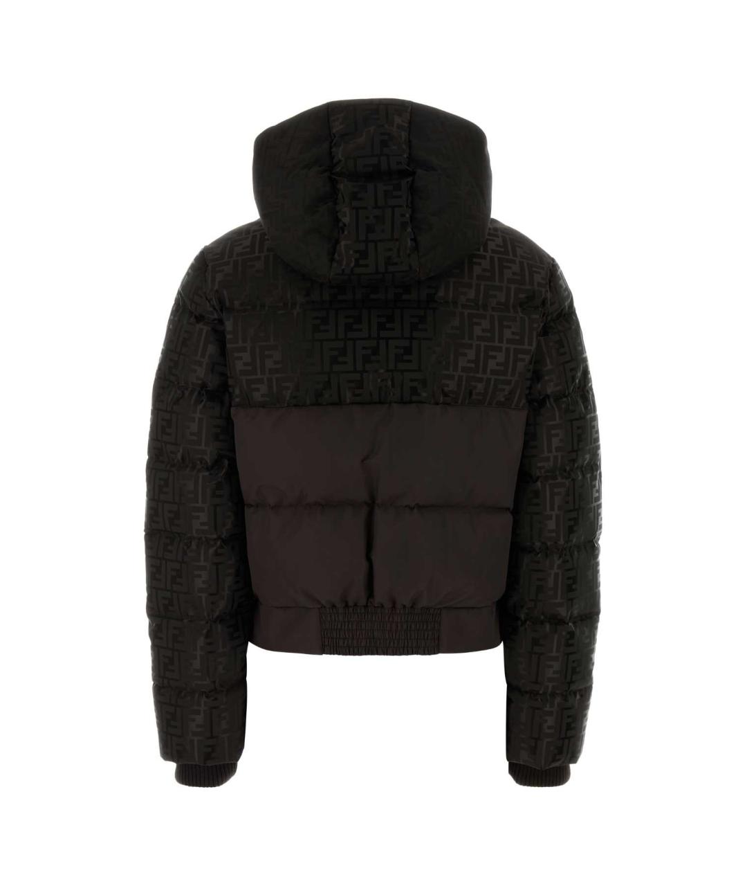FENDI Коричневая полиамидовая куртка, фото 2