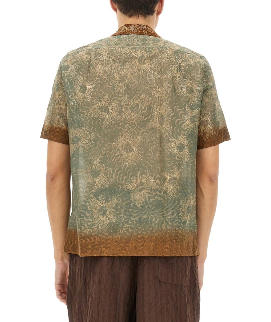 DRIES VAN NOTEN Мульти хлопковая кэжуал рубашка, фото 4