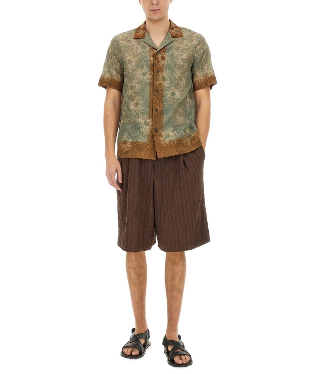 DRIES VAN NOTEN Мульти хлопковая кэжуал рубашка, фото 3