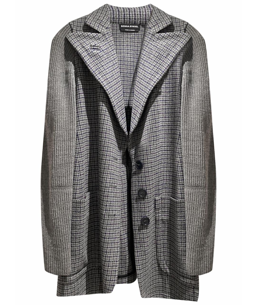 SONIA RYKIEL Серое пальто, фото 1