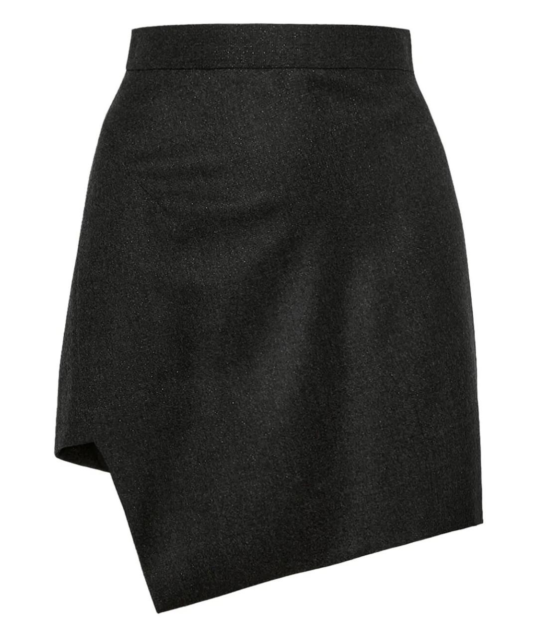 VIVIENNE WESTWOOD Серая шерстяная юбка мини, фото 1