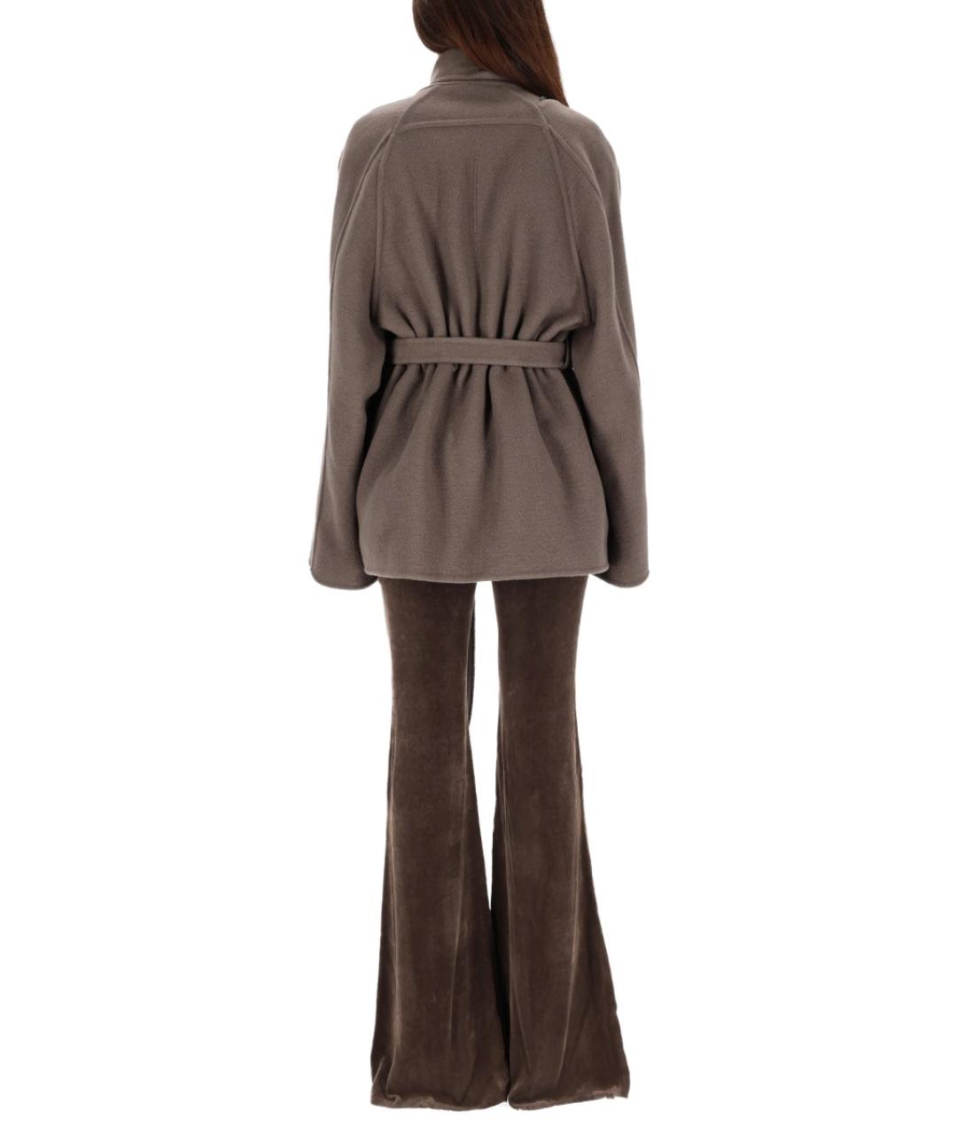 RICK OWENS Серая шерстяная куртка, фото 4