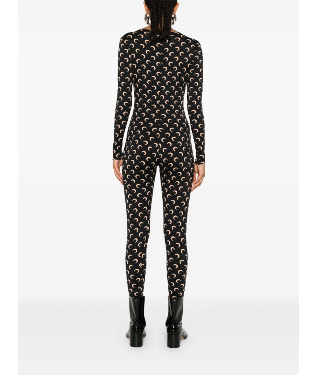 MARINE SERRE Бежевый полиамидовый комбинезон, фото 2