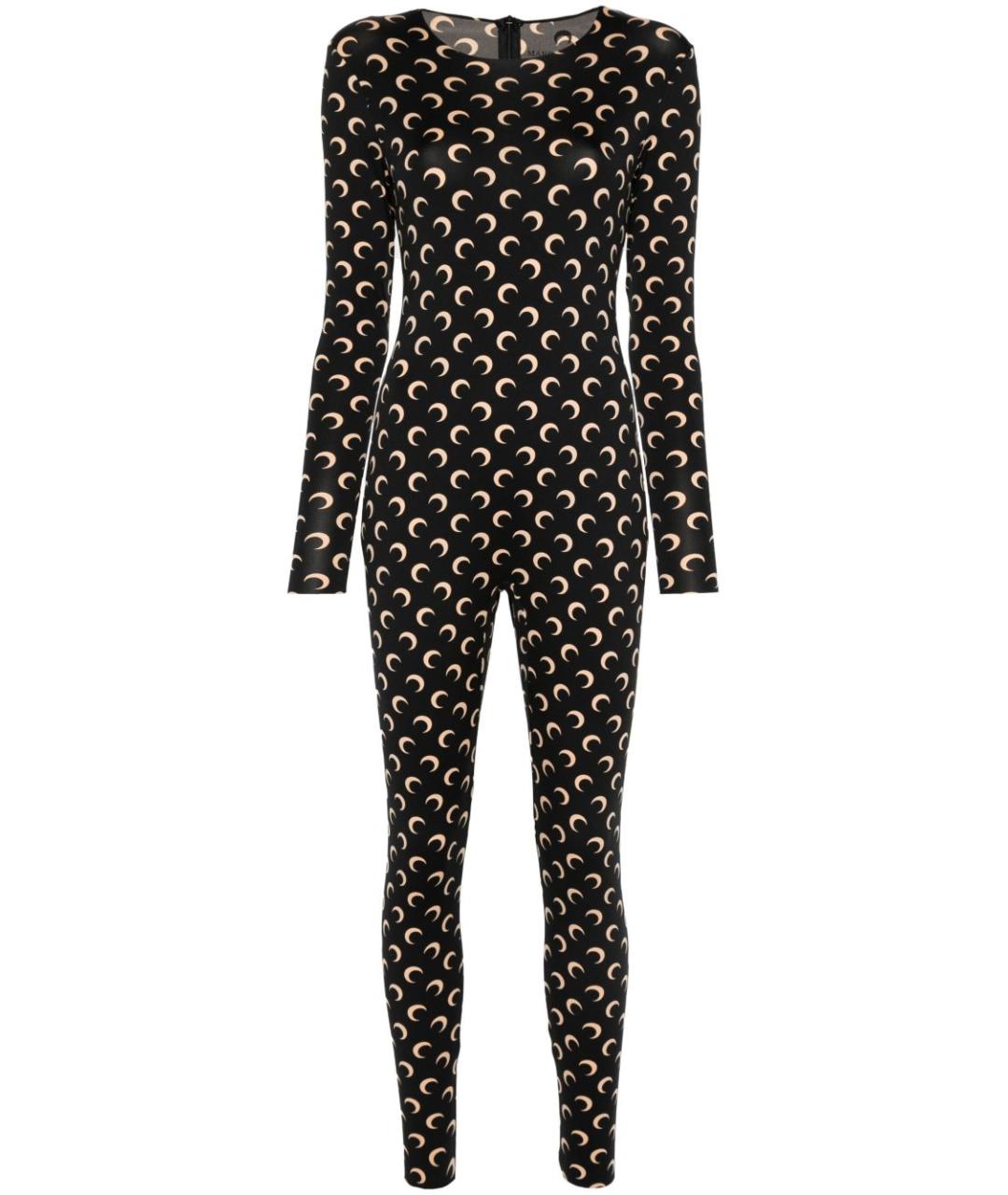 MARINE SERRE Бежевый полиамидовый комбинезон, фото 1