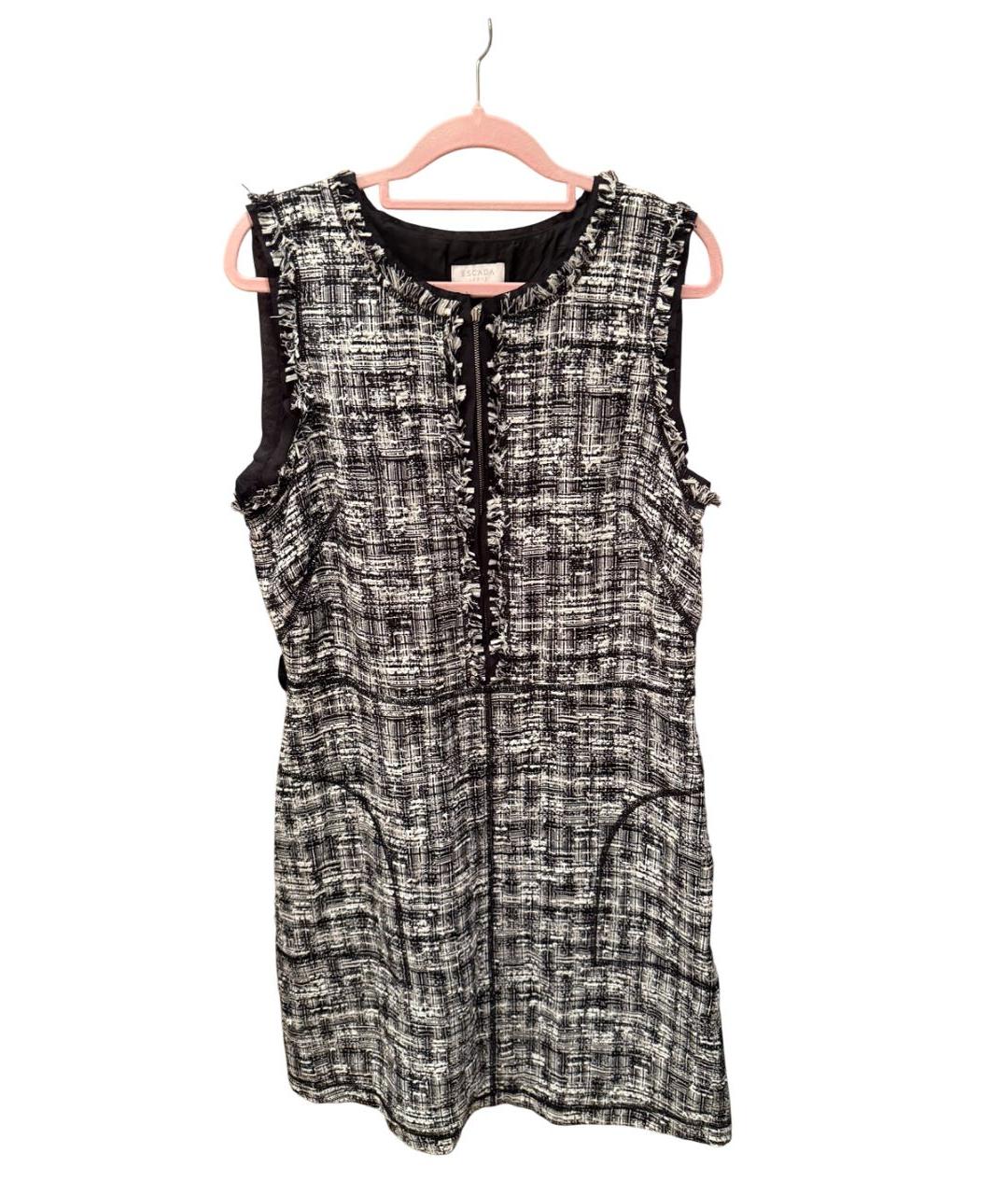 ESCADA Черное хлопковое повседневное платье, фото 3