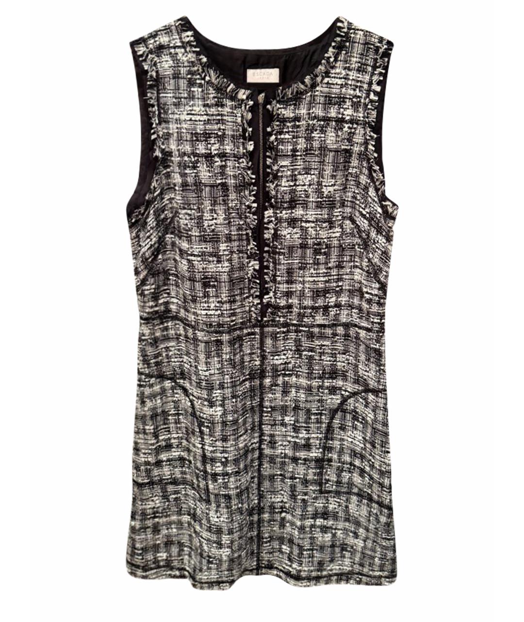 ESCADA Черное хлопковое повседневное платье, фото 1