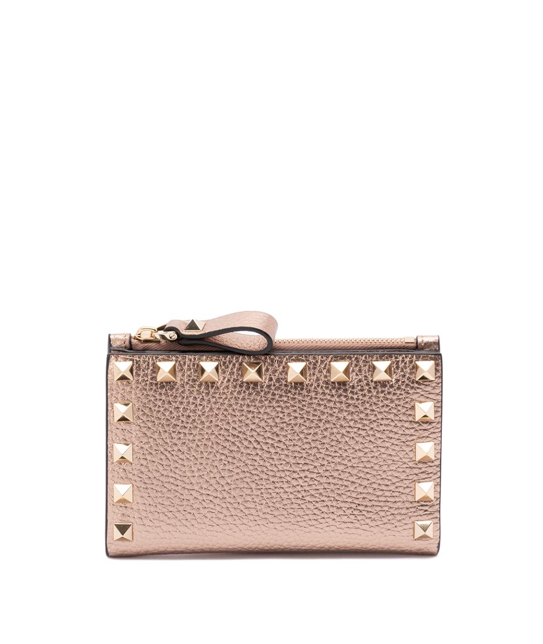 VALENTINO Розовый кожаный кошелек, фото 1