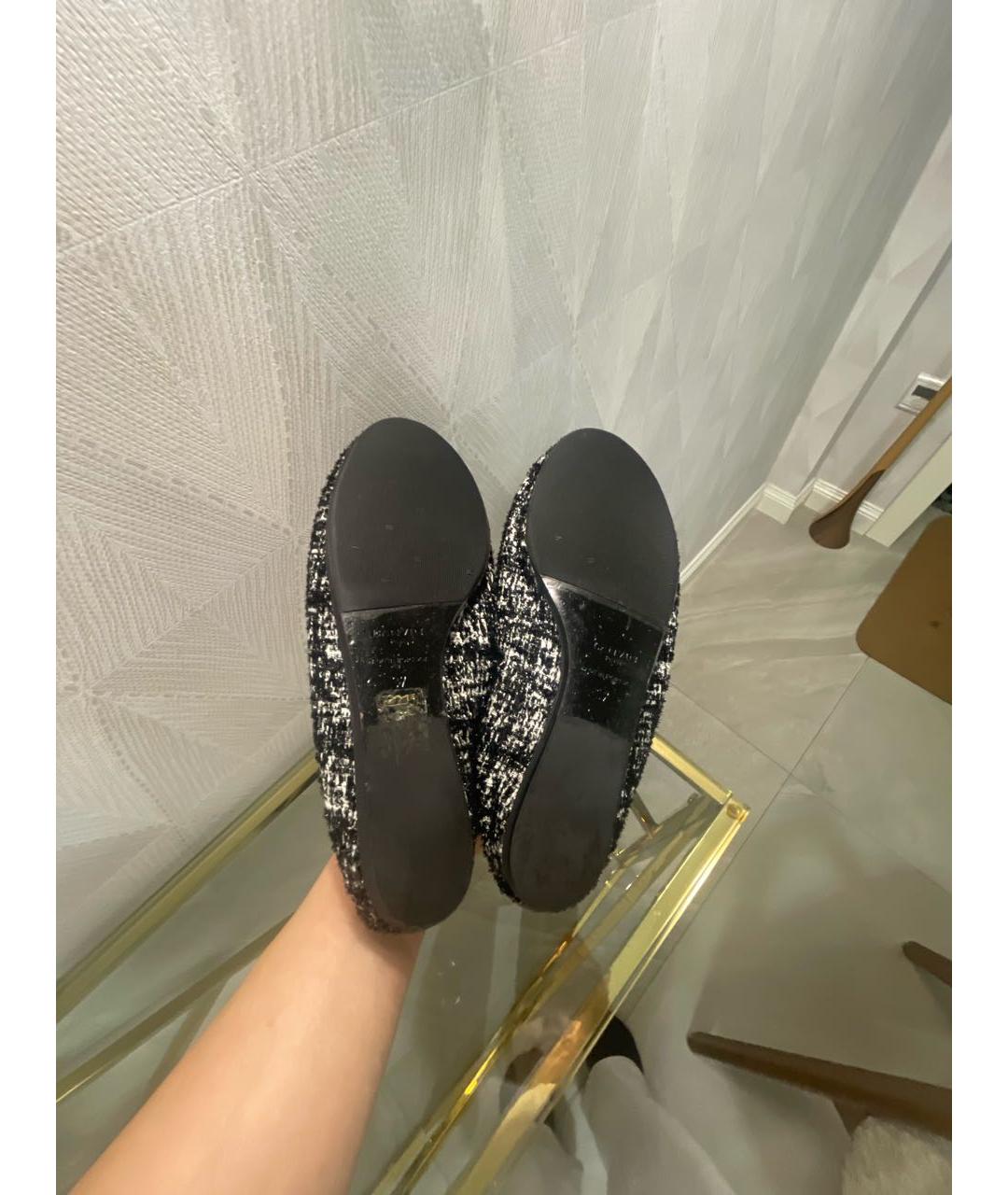 LANVIN Черные кожаные балетки, фото 6