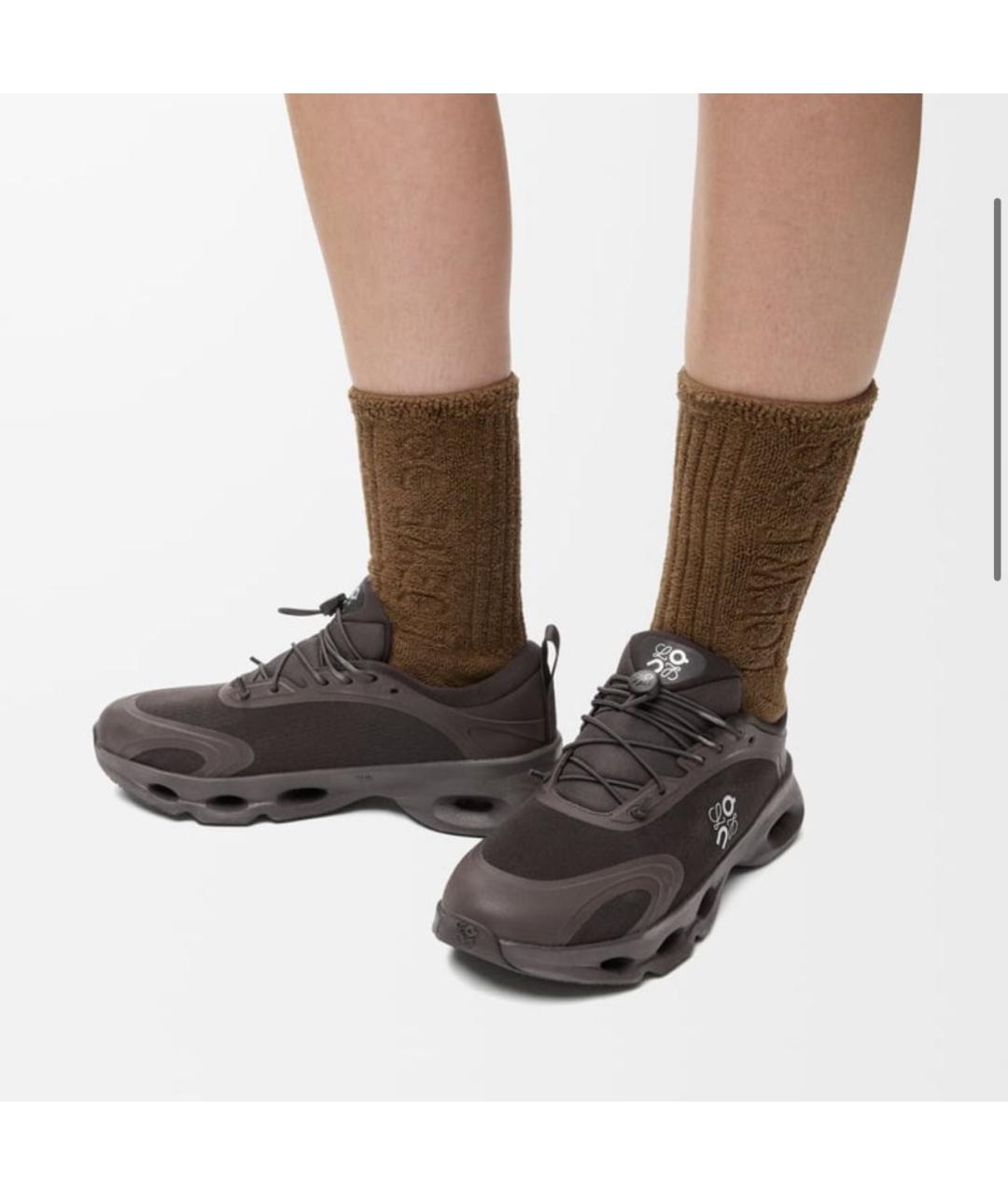 LOEWE Черные синтетические кроссовки, фото 4