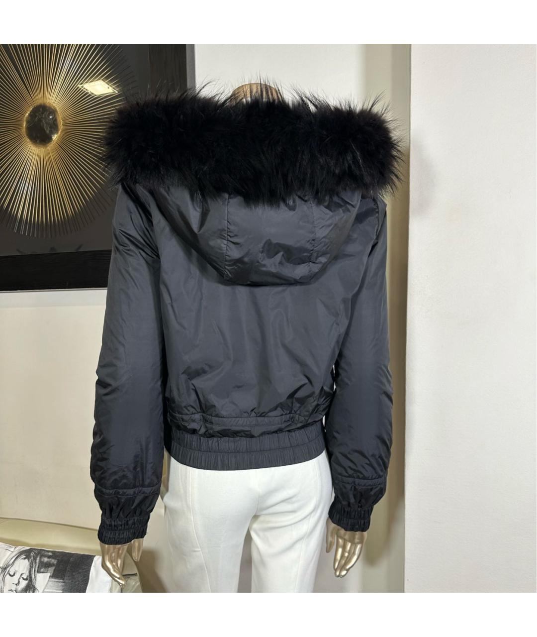 CELINE Черная меховая шуба, фото 6