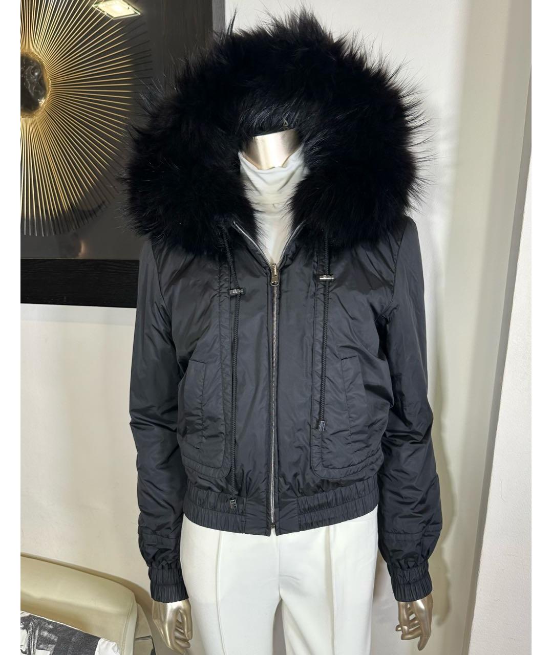 CELINE Черная меховая шуба, фото 5