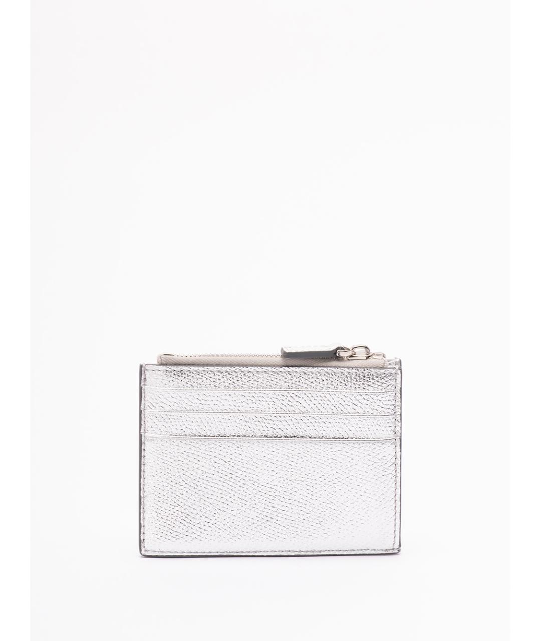 VALENTINO Серебрянный кожаный кошелек, фото 2