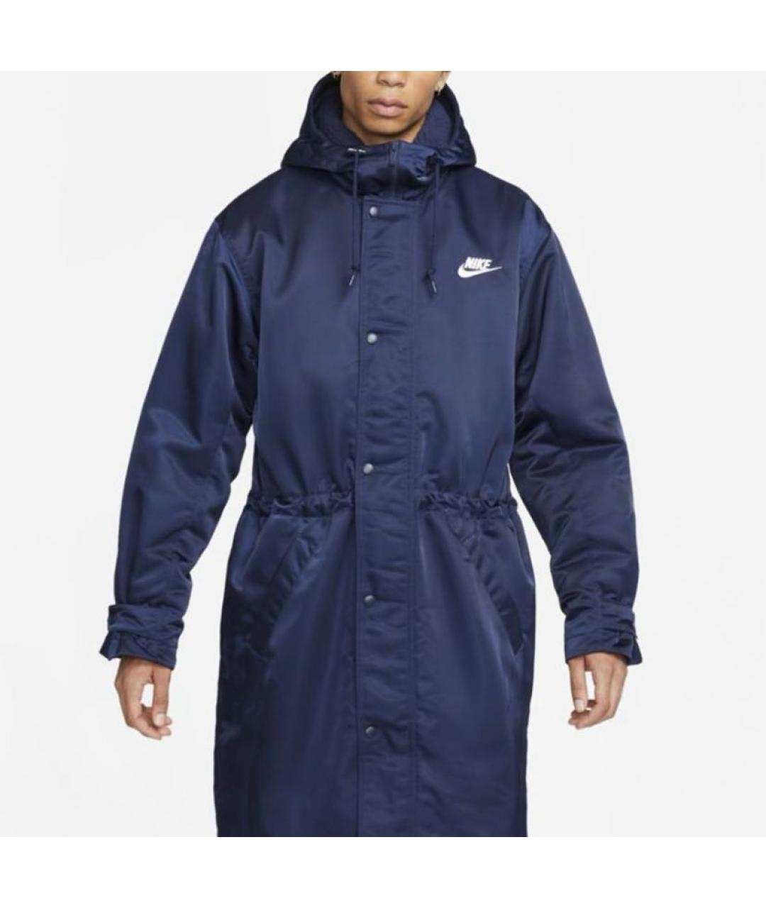 NIKE Синее полиэстеровое пальто, фото 2