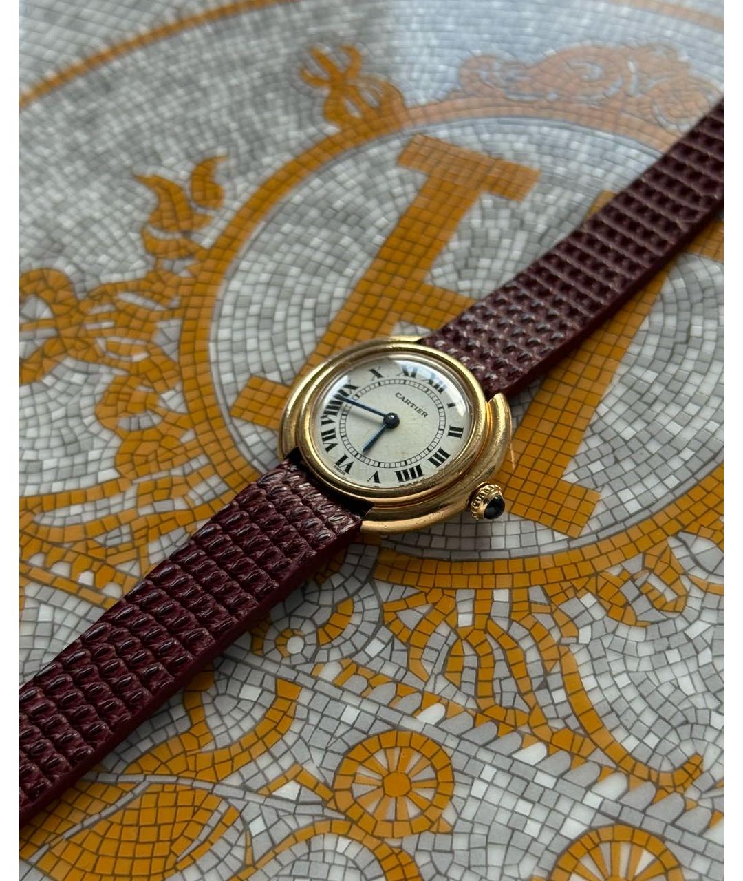 CARTIER Золотые часы из желтого золота, фото 4