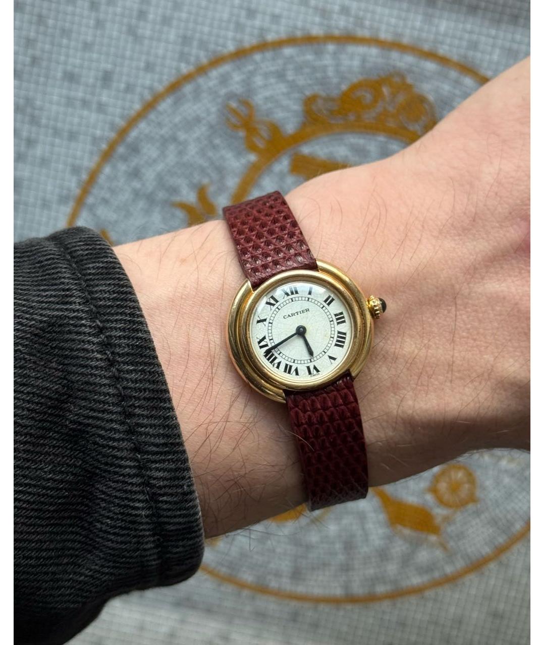 CARTIER Золотые часы из желтого золота, фото 5