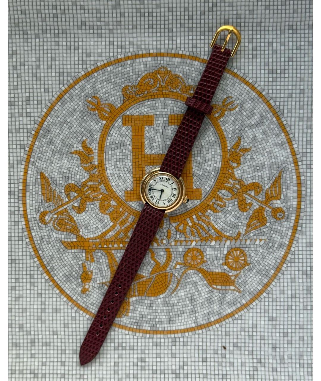 CARTIER Золотые часы из желтого золота, фото 2