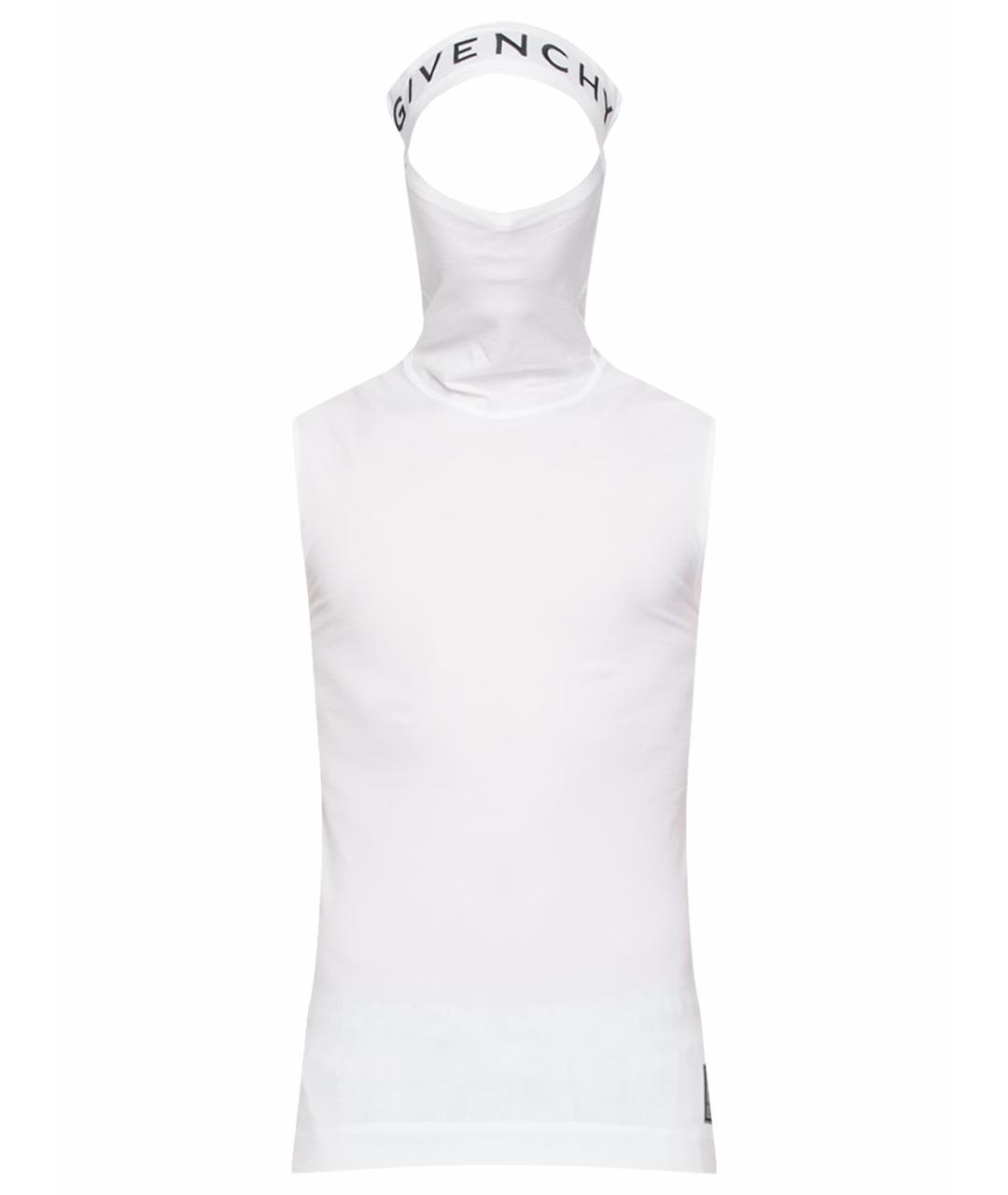 GIVENCHY Белая хлопко-полиэстеровая майка, фото 1