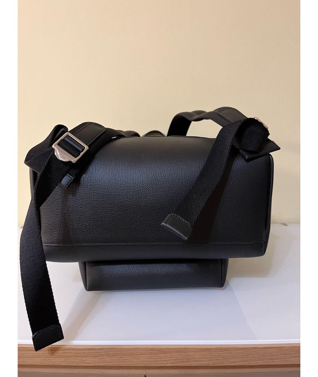 BURBERRY Черный кожаный рюкзак, фото 5