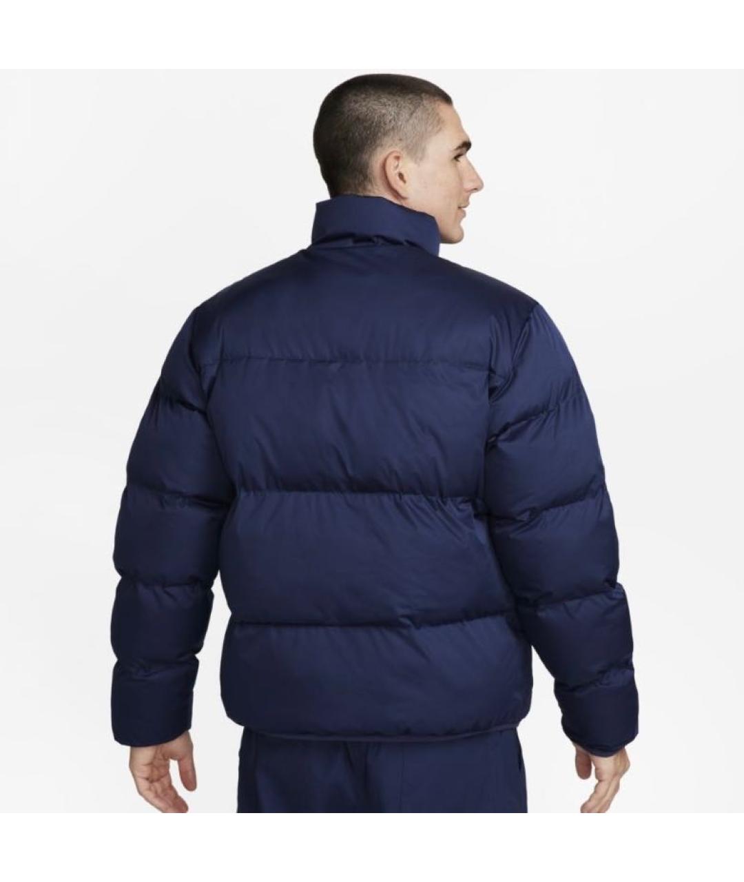 NIKE Синий полиэстеровый пуховик, фото 3