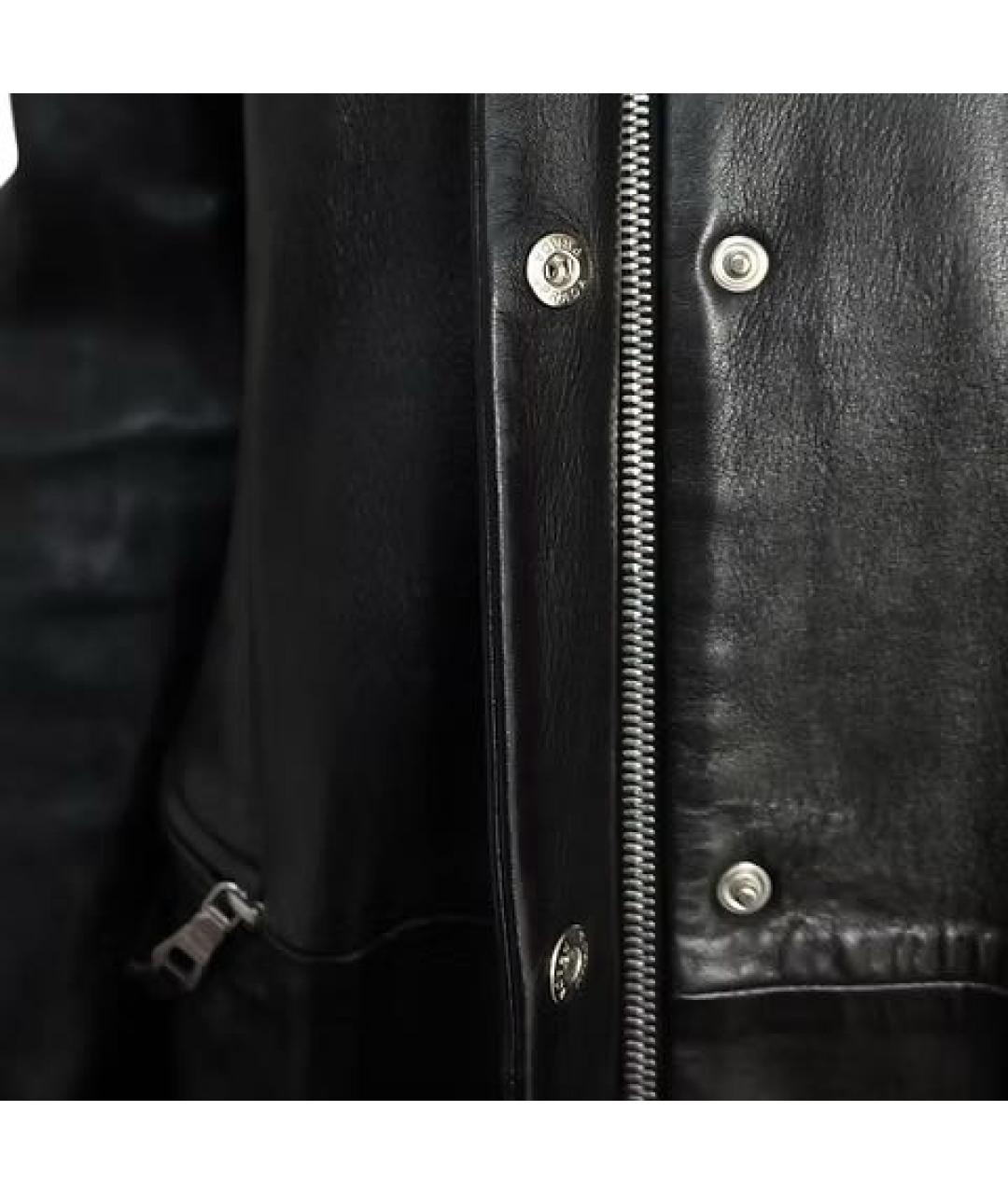 PRADA Черный кожаный тренч/плащ, фото 5