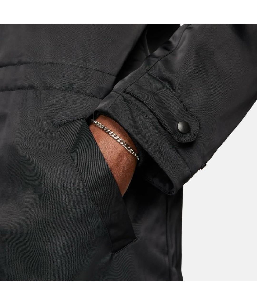 NIKE Черное полиэстеровое пальто, фото 3